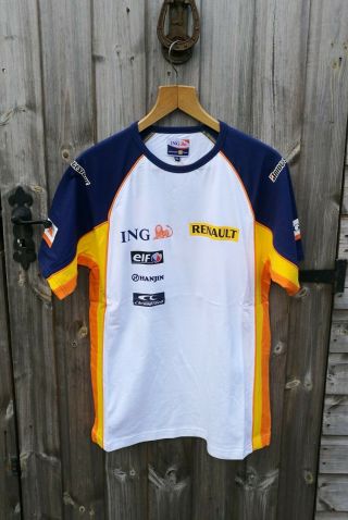 Retro Uk Xl F1 Formula One Renault Team Ing T - Shirt Discontinued Rare