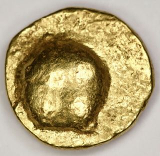 Cheras Of Kerala: Chera Kingdom,  Gold Double Fanam (0.  77g) 1310 - 1380,  Rare M - 808