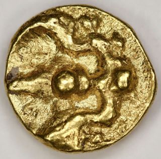 CHERAS OF KERALA: Chera Kingdom,  gold double fanam (0.  77g) 1310 - 1380,  RARE M - 808 2
