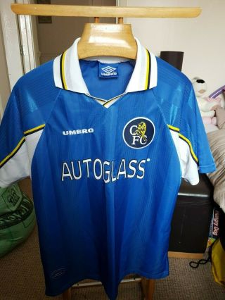 Rare Old Chelsea 1997 Football Shirt Size Large