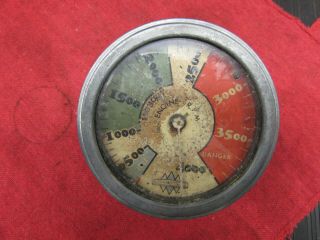 Rare Vintage Stewart Warner 4000 Rpm Tachometer 63900