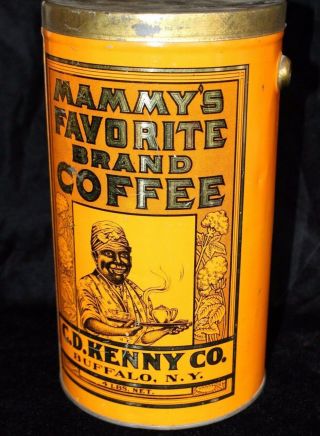 Rare Vintage Mammy ' s Favorite Brand Coffee tin - Advertising Tin Buffalo N.  Y. 4