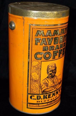 Rare Vintage Mammy ' s Favorite Brand Coffee tin - Advertising Tin Buffalo N.  Y. 5