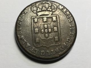 Portugal - 40 Reis (pataco) De 1833 Queen D.  Maria Ii Extremly Rare Coin