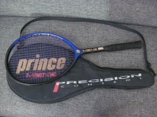 Rare Prince Mono Precision Control Tennis Racquet Cond 4 - 1/4,  Cover