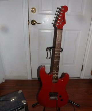 Rare - German - Red Lead Star 6 - String Electric Guitar - Solid Body - Musima