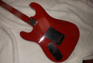 Rare - German - Red Lead Star 6 - String Electric Guitar - Solid Body - Musima 8