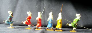 Britains Toy Lead Soldiers Colorful Arabs Of The Desert Collectable Rare