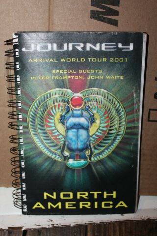 2001 Journey Tour Concert Itinerary Rare Arrival World Peter Frampton John Waite