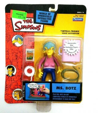 Playmates The Simpsons Series 14 Ms.  Botz Moc Rare