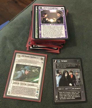 Star Wars Ccg Reflections 2 Ii Premium Card Complete Set 54 Cards Decipher Nm,