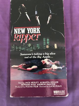 York Ripper Vhs Rare 80’s Slasher Flick Lucio Fulci