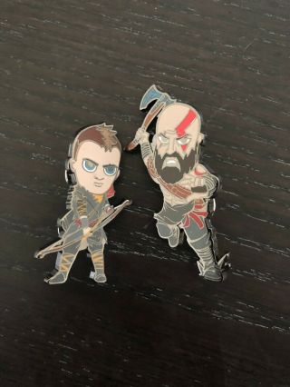 Sony Officially Liscensed Playstation God Of War Collectible Pins Rare