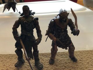 Toybiz Lord Of The Rings Rare Morannon Orc And Burger King Mail In Uruk - Hai