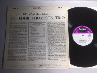 His Master ' s Jazz The Eddie Thompson Trio ULTRA RARE 1959 Tempo LP tap 24 EX/EX, 3