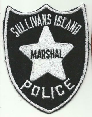 Sullivans Island South Carolina Sc Police Marshal Patch Old Rare
