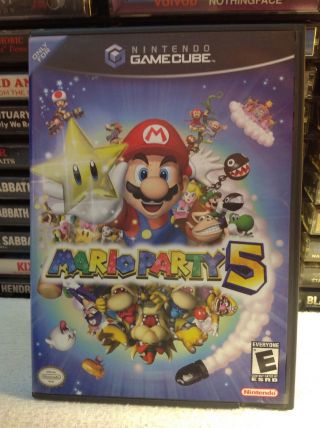 Mario Party 5 (nintendo Gamecube,  2003) Rare Adventure Video Game Complete