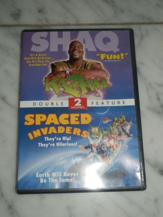 Kazaam And Spaced Invaders Double Feature Shaq 2013 Dvd Rare Oop