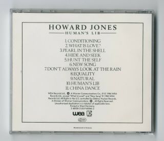 HOWARD JONES Human ' s Lib RARE Orig 1984 W.  GERMAN No Barcode TARGET CD Ex,  /Ex, 3