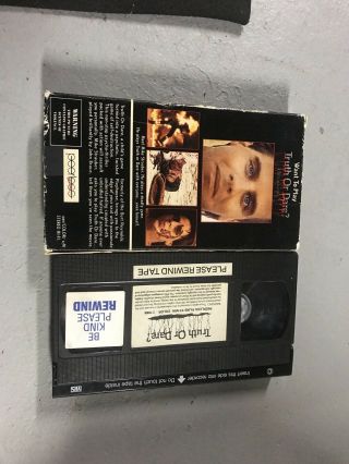 Truth Or Dare A Critical Madness VHS Rare Horror Slasher Sov Shot On video 2