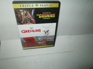 Gremlins 1 & 2 / Goonies Rare Dvd Set Steven Spielberg Phoebe Cates 1980s 3 Disc