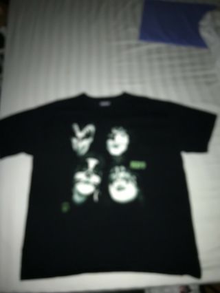 Kiss Rare Glow In The Dark T - Shirt X - L One Sided