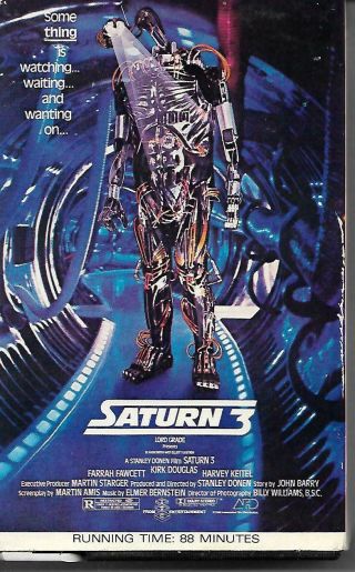Saturn 3 Farrah Fawcett Betamax Videocassette Kirk Douglas Beta Tape Rare