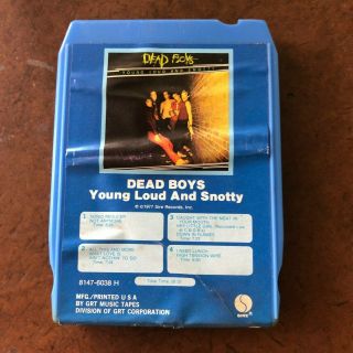 Dead Boys - Young Loud And Snotty Rare Punk 8 - Track Cassette Tape