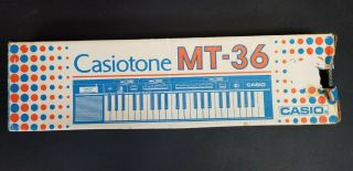 Vintage Casio Casiotone Mt - 36 Electronic Keyboard Synth Rare