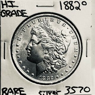1882 O Morgan Silver Dollar Hi Grade U.  S.  Rare Coin 3570