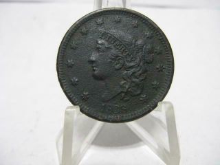 Extremely Very Very Rare 1838 Large Cent Very Fine Nfm201