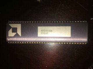 Ic Chip By Amd Am29516dc,  Gold Fingers And Gold Back,  Rare Find