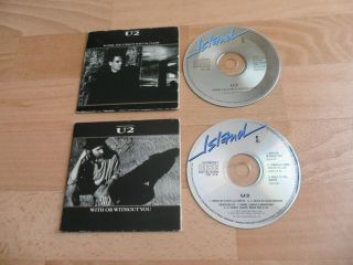 U2 - With Or Without You / Where The Streets (2 X Rare Gatefold Cd Singles)