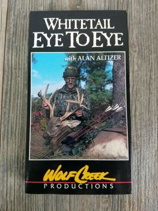 Whitetail Eye To Eye Deer Hunting,  Bowhunting Vhs Video,  Rare Wolf Creek Pro