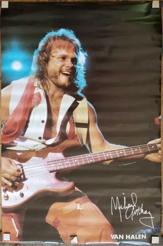 Michael Anthony Van Halen Poster 1983 Approx 23 X 35 Rare