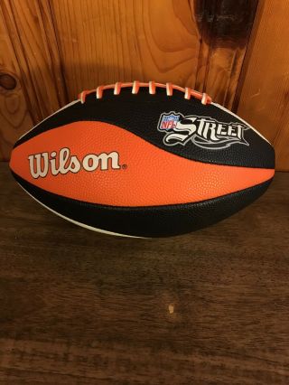 Rare Wilson Nfl Street Video Game Football Orange & Black Euc Collectors Item