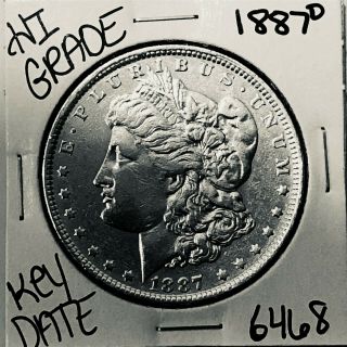 1887 O Morgan Silver Dollar Coin 6468 Rare Key Date