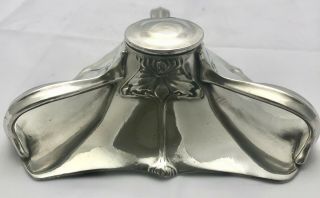 extremely rare liberty & co tudric pewter ink well & liner archibald knox 076 4