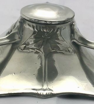 extremely rare liberty & co tudric pewter ink well & liner archibald knox 076 5