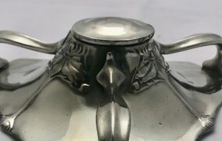 extremely rare liberty & co tudric pewter ink well & liner archibald knox 076 8