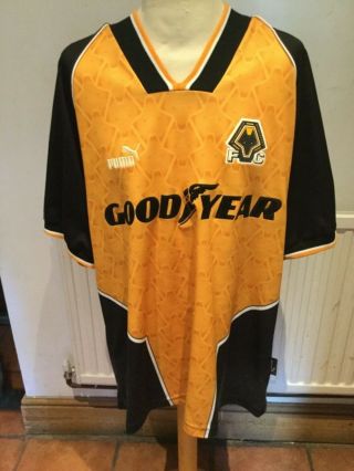 Wolverhampton Wanderers Rare Vintage Home Shirt 1996/1998 Size Large