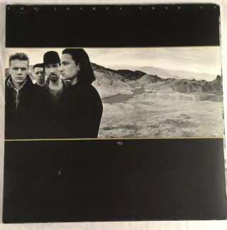 U2 The Joshua Tree With Insert Rare Pop Rock Vinyl Record Island U26 Bono Edge