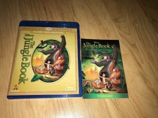 Disney The Jungle Book Blu - Ray/dvd 1967 Animated Diamond Edition Rare Booklet