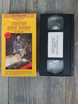 They ' re Goin ' Down Dan Fitzgerald Deer Bow Hunting Whitetail Video VHS RARE 3