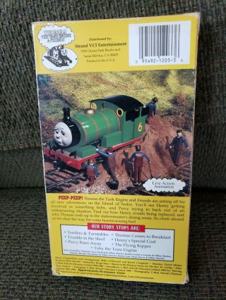 Rare Vintage Thomas Train Tank Engine & Friends Tenders & Turntable Video VHS 2