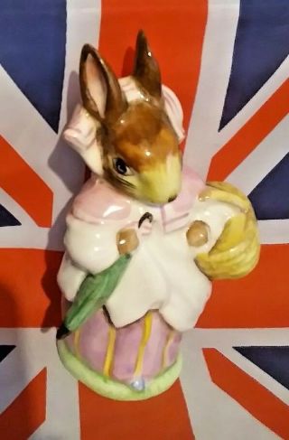 Beatrix Potter Figurine Bp3a Mrs Rabbit Beswick Umbrella Out Beatrice Bunny Rare