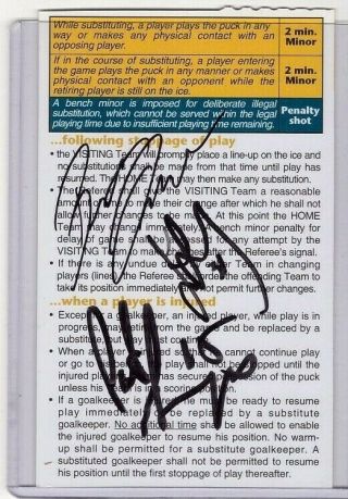 Benoit Dusablon Signed Album Page Rare Autograph 3 Nhl Games Ny Rangers 2003 - 04