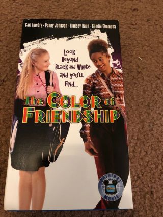 Disney - The Color Of Friendship (movie) Vhs (slip Cover) Rare/htf