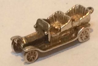 Lovely Rare Vintage Silver Bracelet Charm Of An Fashioned Motor Car