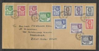 Somaliland Protectorate Set On Cover 10.  Oct.  1950 Sg 105/16 Rare